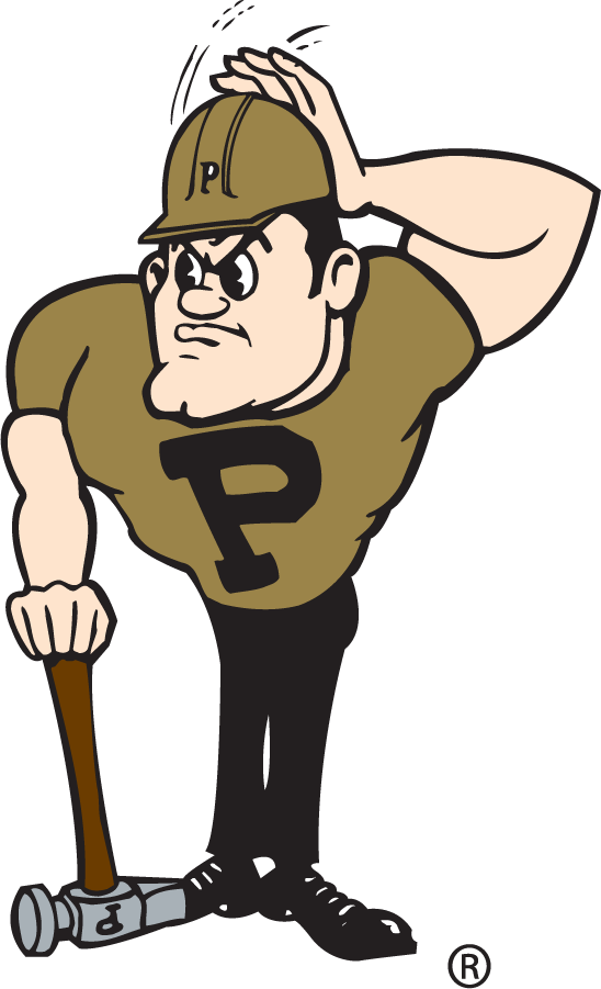 Purdue Boilermakers 1980-2015 Mascot Logo iron on transfers for clothing